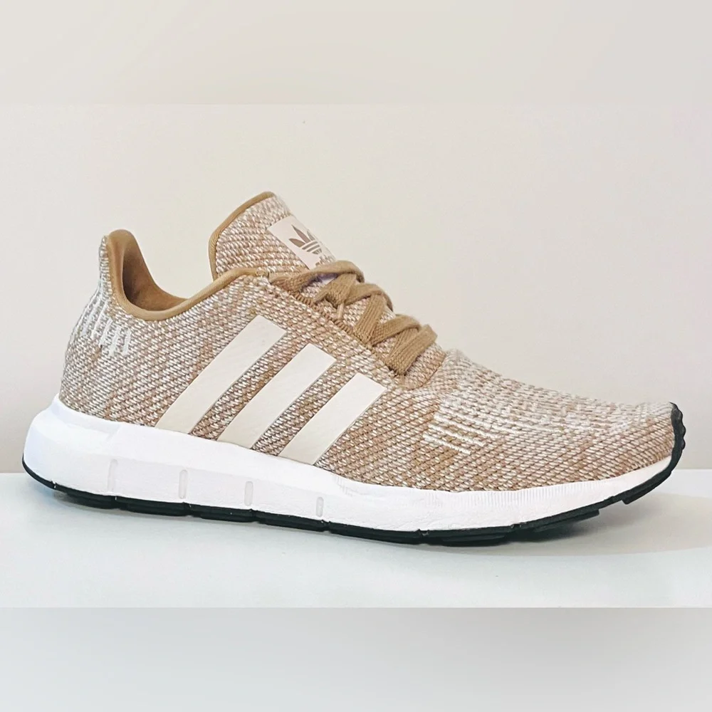 Adidas Tan & White Running Shoes